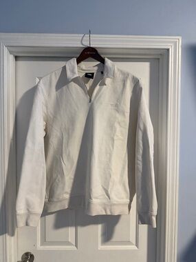 Kith White Quarter Zip Pullover – Minimal Luxury Essential